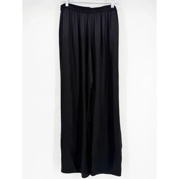 Everlane • Black The Satin Pull On Pant L - Picture 2 of 6